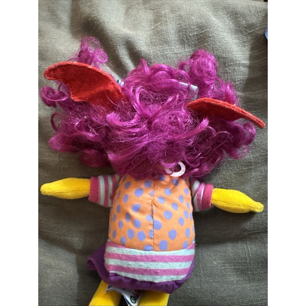 VTG EDEN Wimzie's House Plush Stuffed Doll 9" PBS Cinar 1999 Purple Hair - Picture 4 of 8